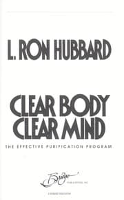 Tapa de Clear body clear mind