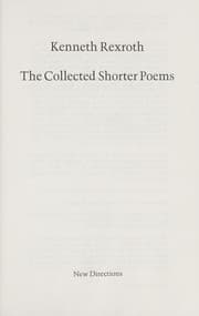 Tapa de The collected shorter poems