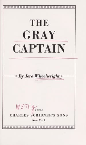 Tapa de The gray captain