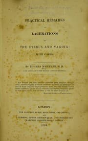 Tapa de Practical remarks on lacerations of the uterus and vagina