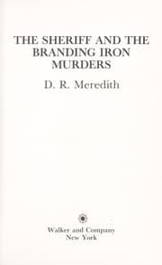 Tapa de The sheriff and the branding iron murders