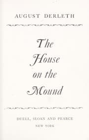 Tapa de The house on the mound