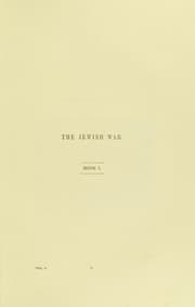Tapa de The Jewish war ...