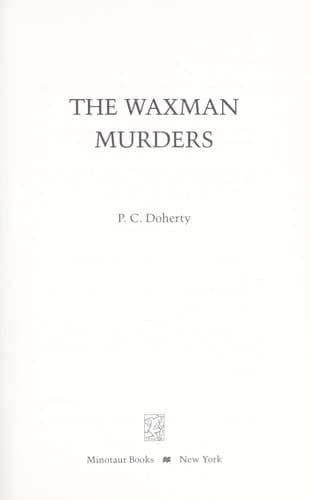 Tapa de The Waxman murders