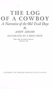 Tapa de The log of a cowboy