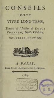 Tapa de Conseils pour vivre long-tems
