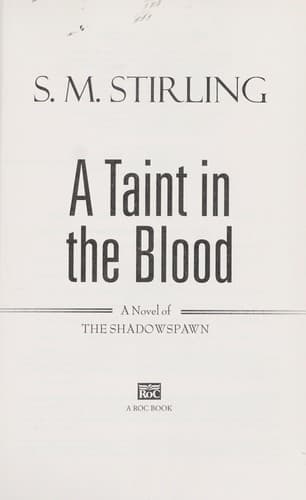 Tapa de A taint in the blood