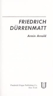 Tapa de Friedrich Dürrenmatt