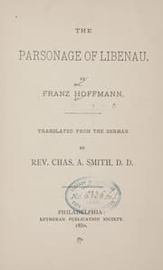 Tapa de The parsonage of Libenau