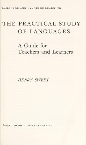 Tapa de The practical study of languages