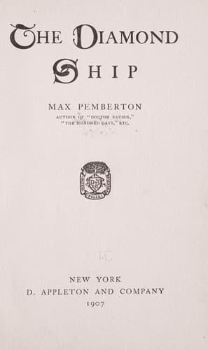Tapa de The diamond ship