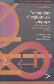 Tapa de Computability, complexity, and languages