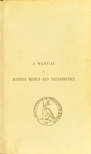 Tapa de Royle's manual of materia medica and therapeutics
