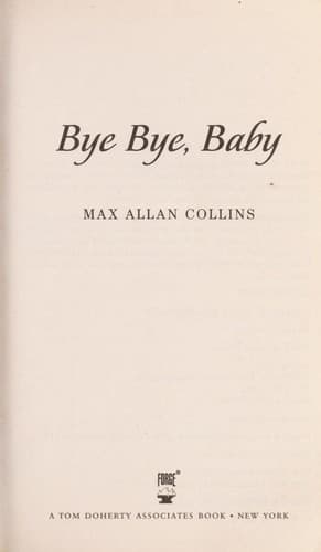 Tapa de Bye bye, baby