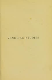 Tapa de Venetian studies