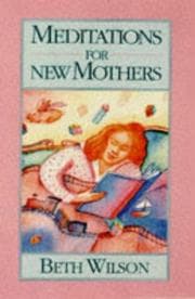 Tapa de Meditations for new mothers