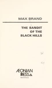 Tapa de The bandit of the Black Hills