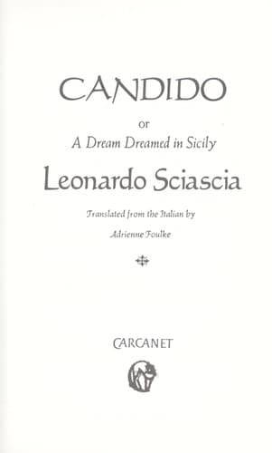 Tapa de Candido (Carcanet Collection)