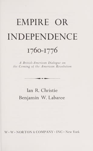 Tapa de Empire or independence, 1760-1776