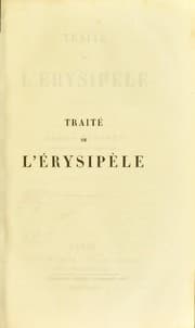 Tapa de Trait©♭ de l'erysip©·le