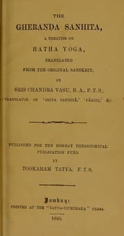 Tapa de The Gheranda Sanhita, a treatise on Hatha Yoga