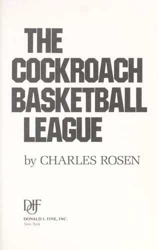 Tapa de The cockroach basketball league