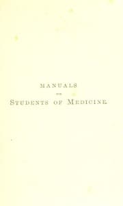 Tapa de A manual of surgery