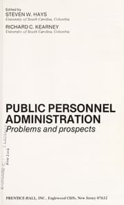 Tapa de Public personnel administration