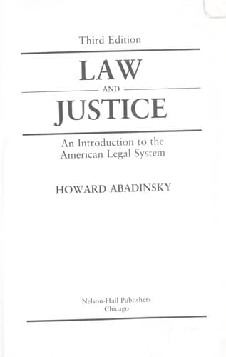 Tapa de Law and justice