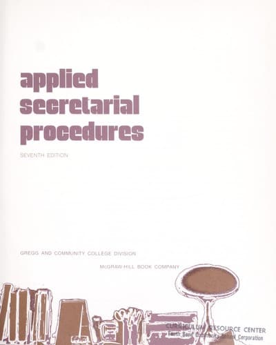 Tapa de Applied secretarial procedures