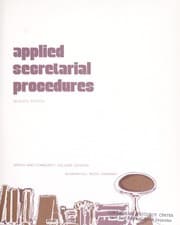Tapa de Applied secretarial procedures