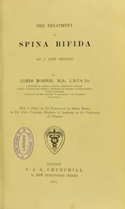 Tapa de The treatment of Spina Bifida by a new method
