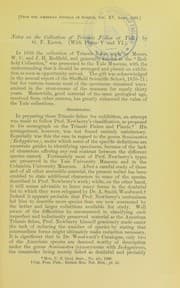 Tapa de Notes on the collection of Triassic fishes at Yale