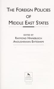 Tapa de The foreign policies of Middle East states