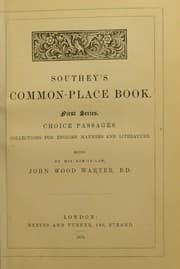 Tapa de Common-place book