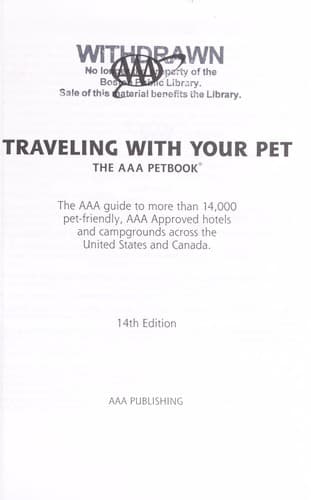 Tapa de Traveling with your pet
