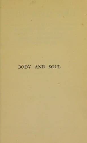Tapa de Body and soul