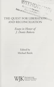 Tapa de The quest for liberation and reconciliation