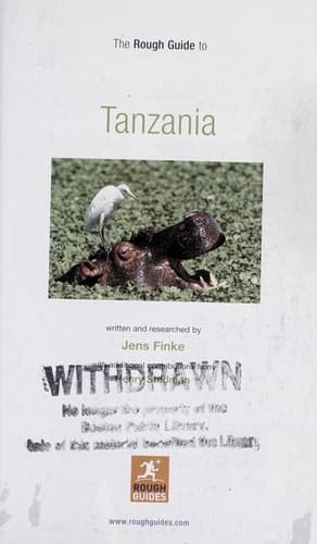 Tapa de The Rough guide to Tanzania