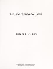 Tapa de The new ecological home