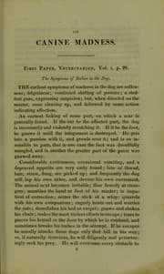 Tapa de On canine madness : comprising the symptoms, post-mortem appearances, nature, origin, and preventive and curative treatment of rabies in the dog, and other domestic animals