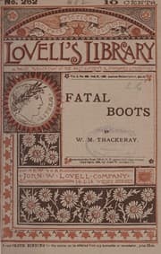 Tapa de The fatal boots, and other sketches