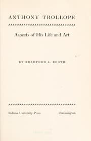 Tapa de Anthony Trollope aspects of his life and art