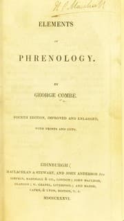 Tapa de Elements of phrenology