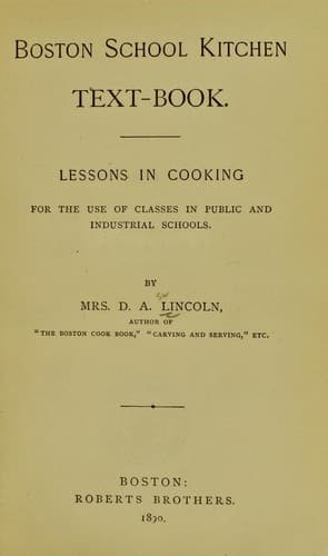 Tapa de Boston school kitchen text-book