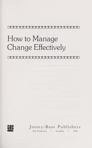Tapa de How to manage change effectively