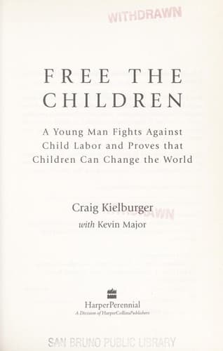 Tapa de Free the children