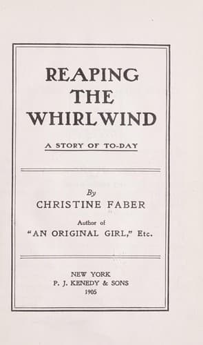 Tapa de Reaping the whirlwind