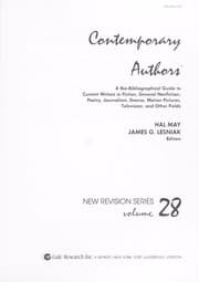 Tapa de Contemporary Authors, Vol. 28