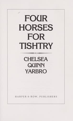 Tapa de Four horses for Tishtry